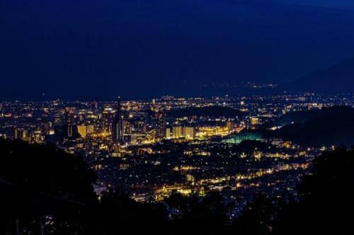 梶原山公園からの夜景(静岡市街)