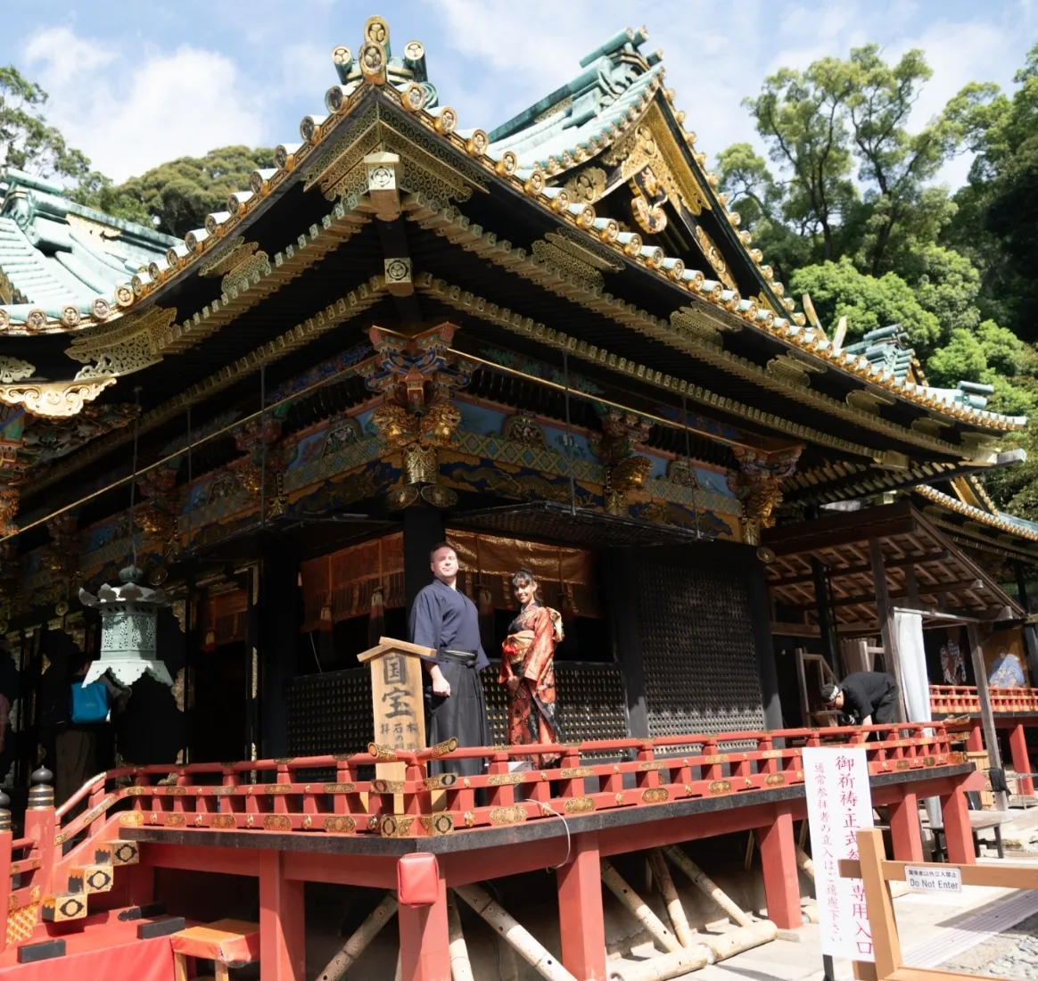 Special visit to the main shrine of Kunozan Toshogu Shrine